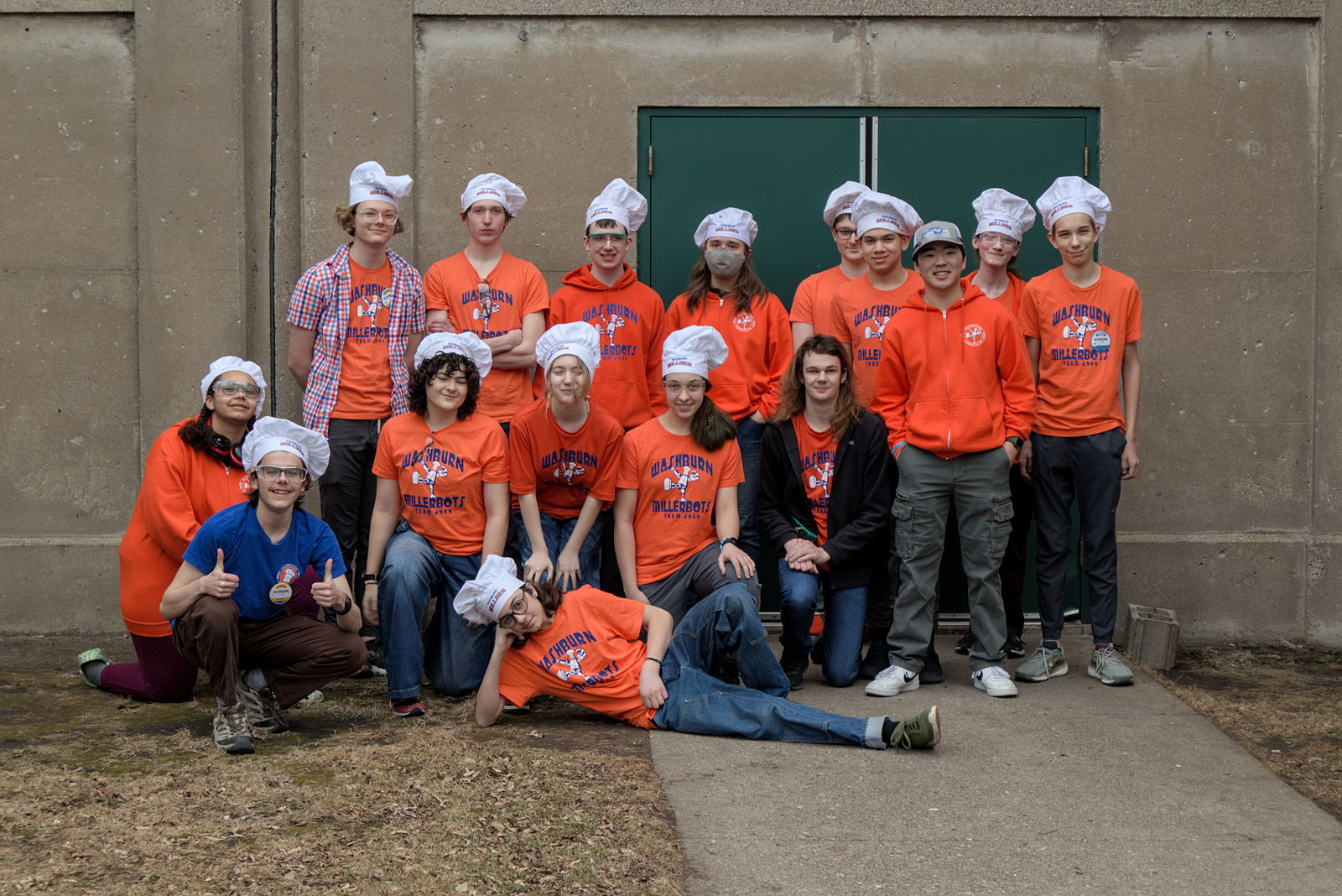 A picture of the students involved in Millerbots 2025.