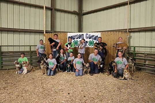 A group of people posing with dogsAI-generated content may be incorrect.