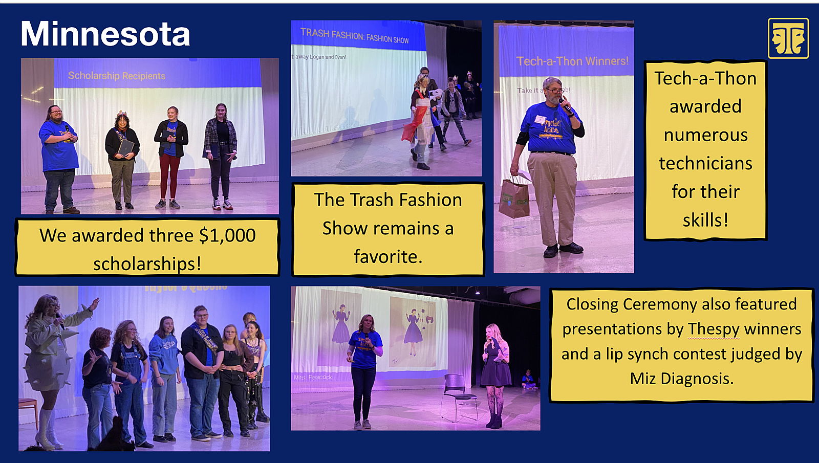 Highlights from our 2023 MN State Thespian Conference.