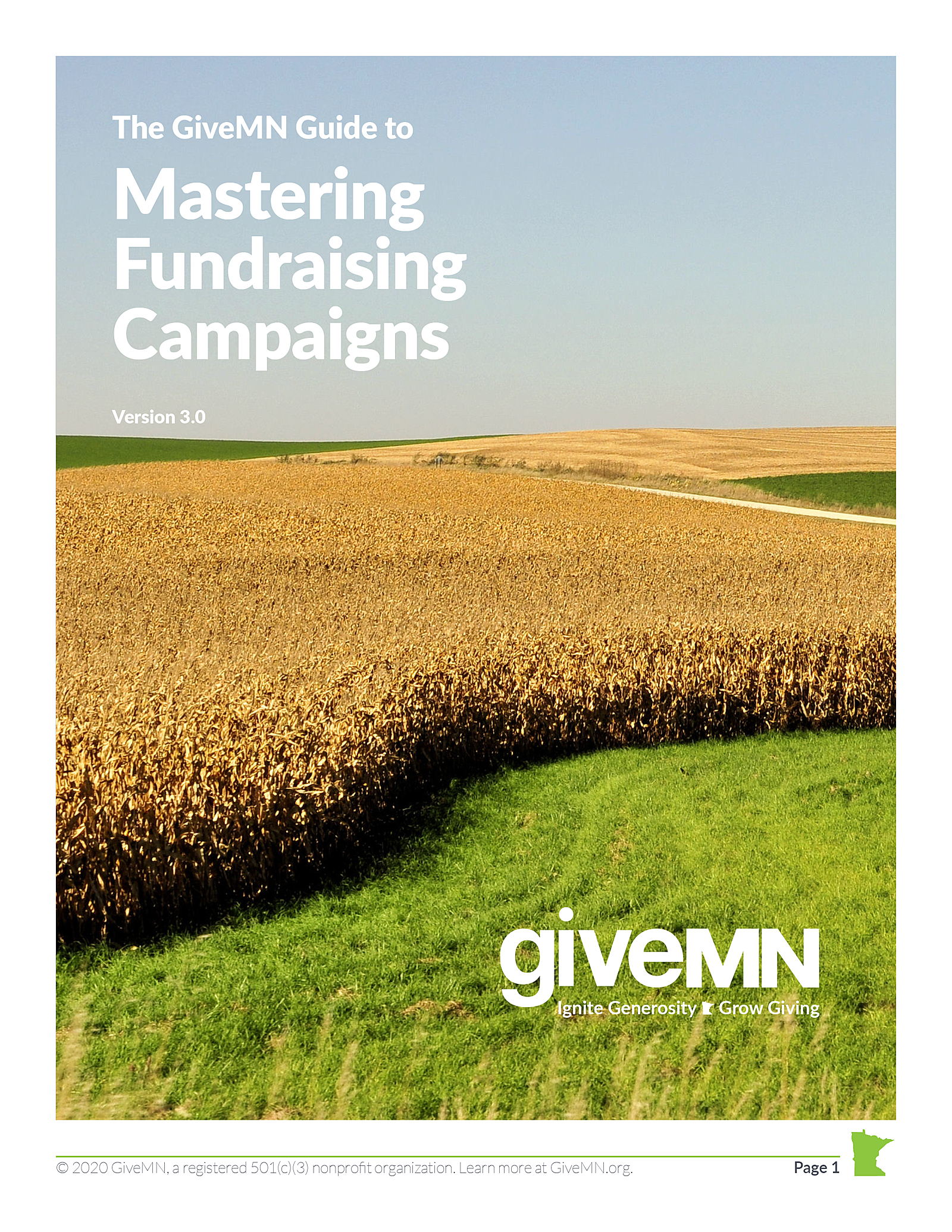 Cover: The GiveMN Guide to Mastering Fundraising Campaigns