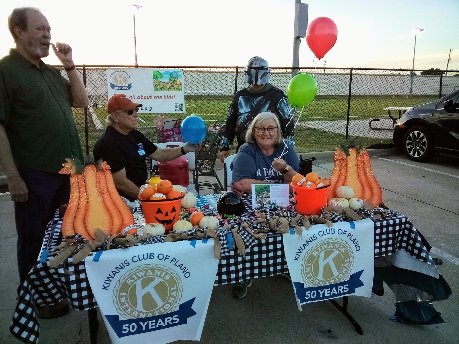 Helping out at the Salvation Army event for local kids