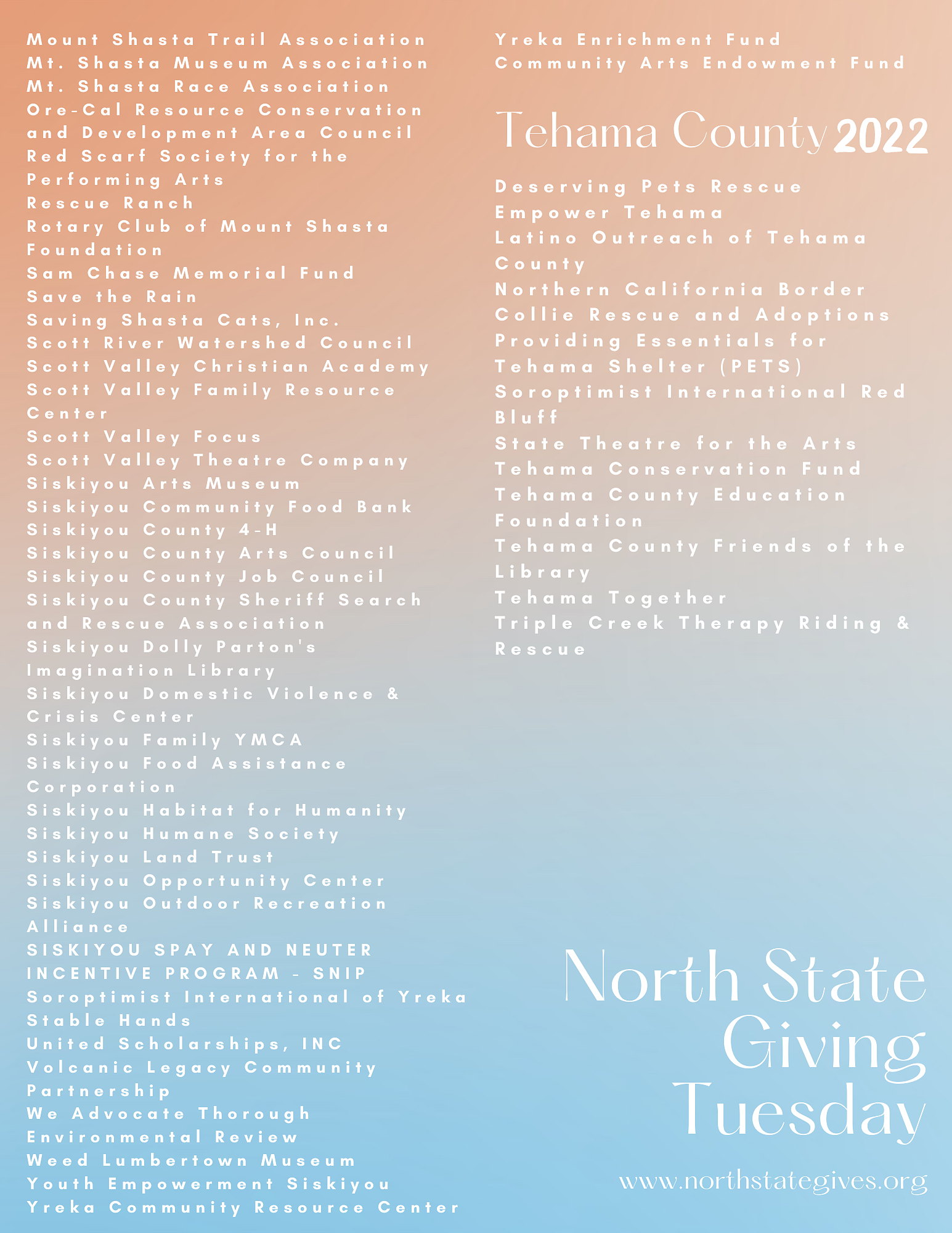 North State Giving Tuesday