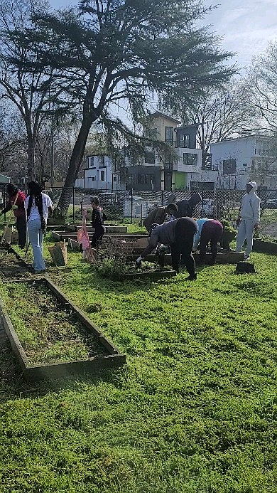 Opening the Little Sugar creek garden with some help from @bankofamerica.
