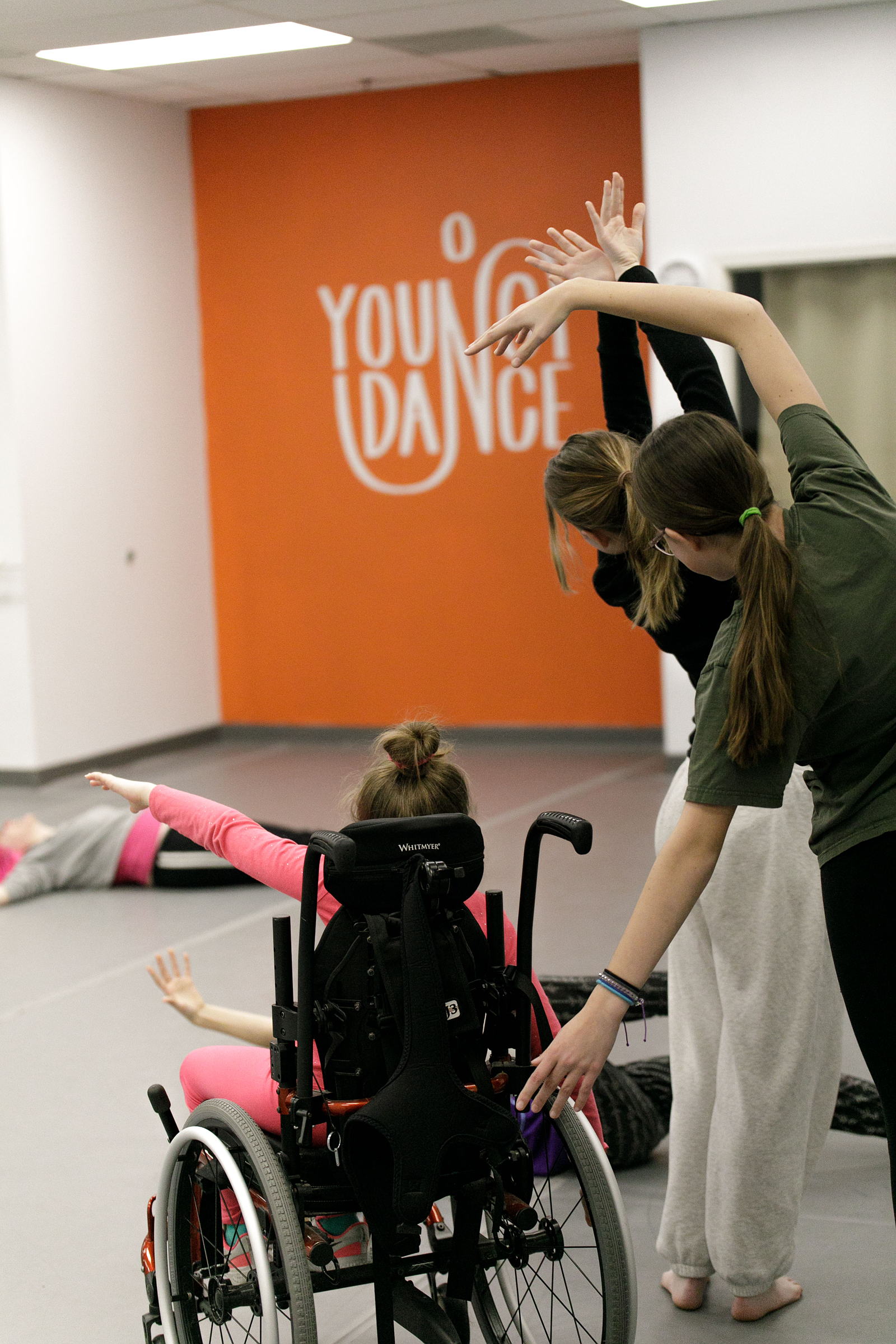 Dancers of various abilities working together. 