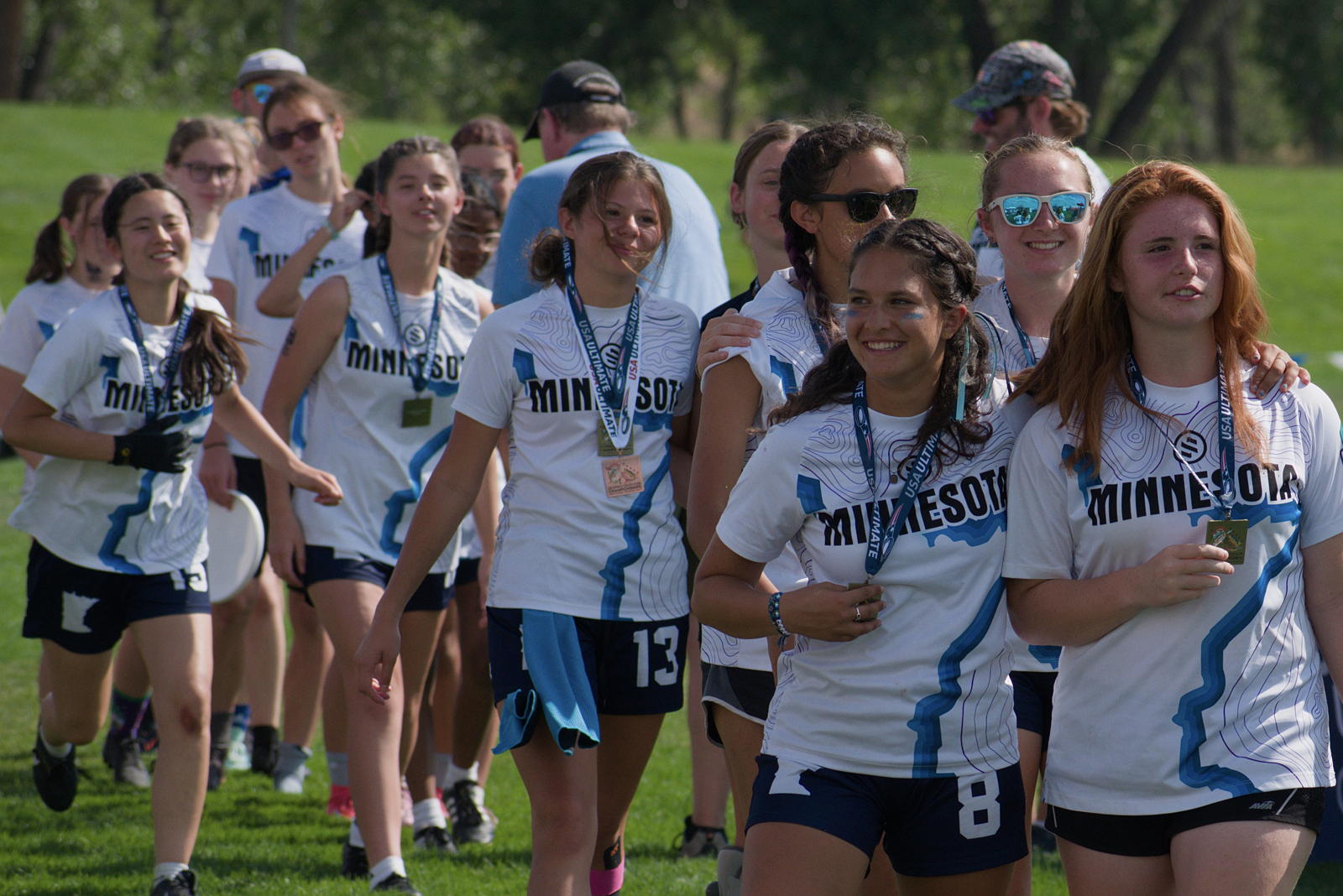 Members of the 2025 squad during the awards ceremony.