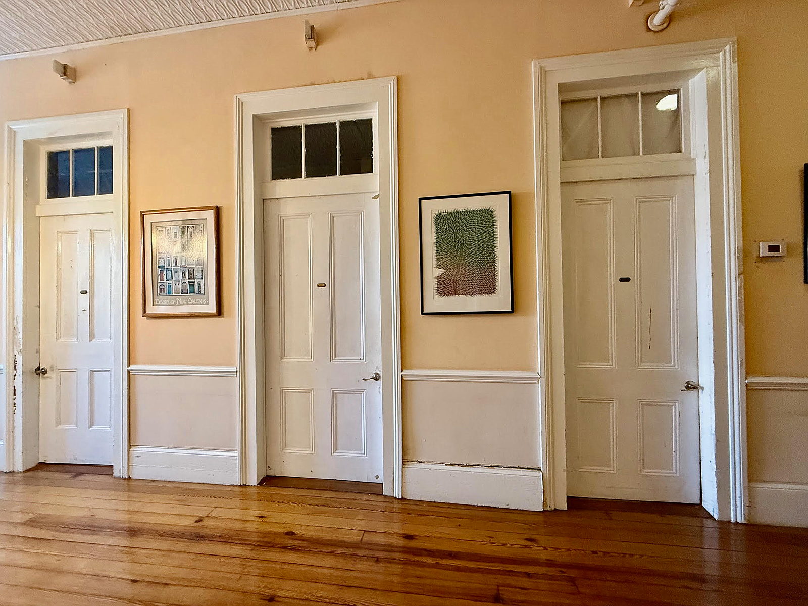 Picture of hallway in front of Project Lazarus residential housing units.