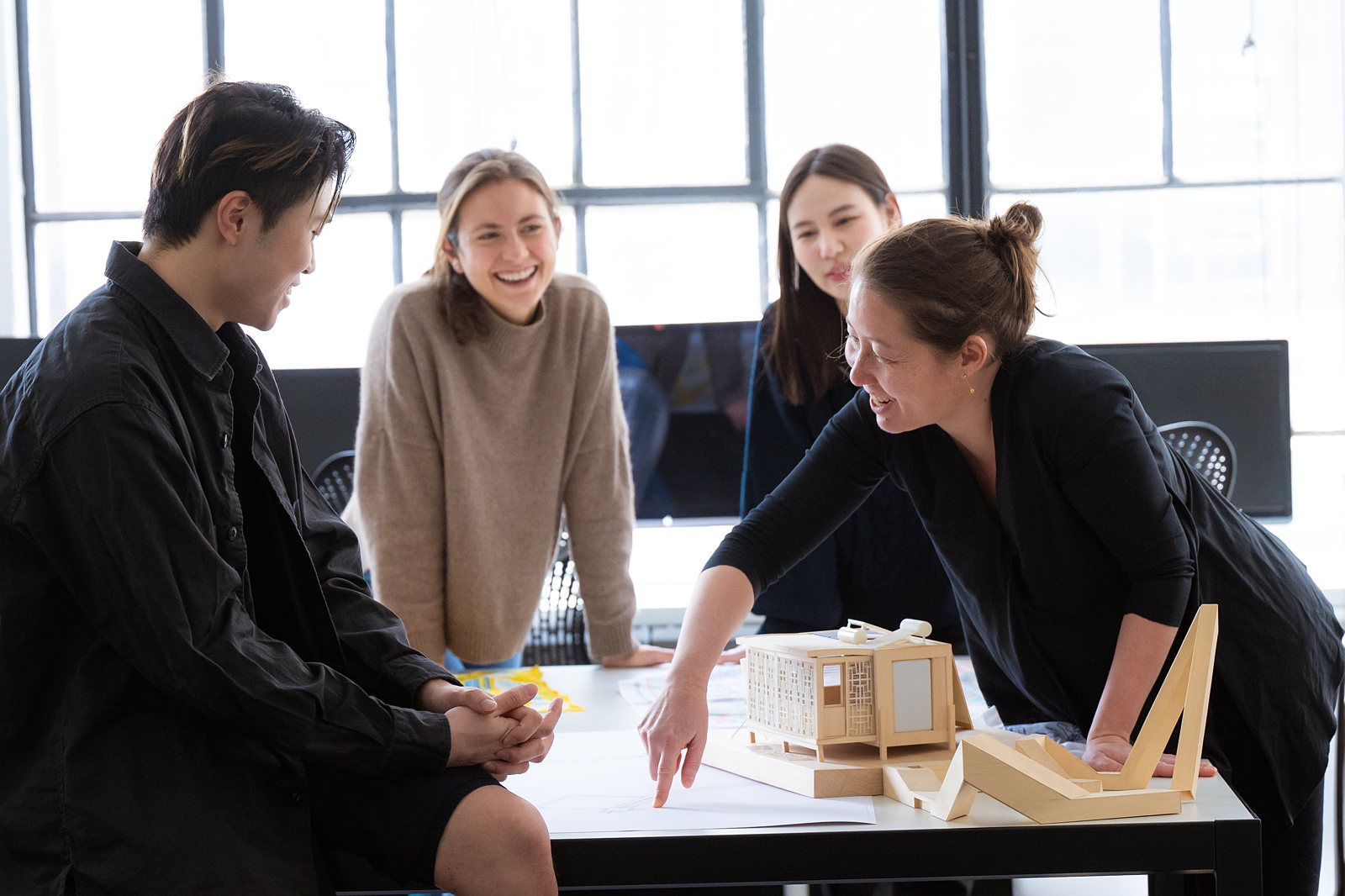 graduate students collaborating