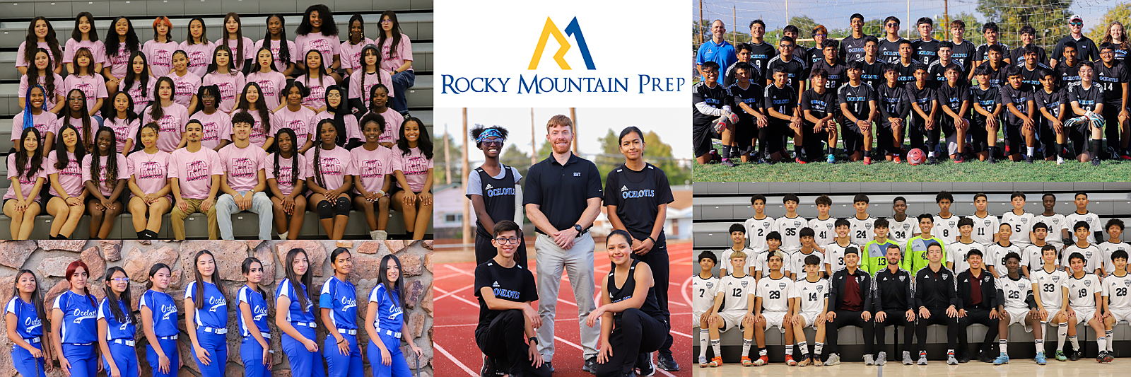Image of various sports teams at Rocky Mountain Prep schools