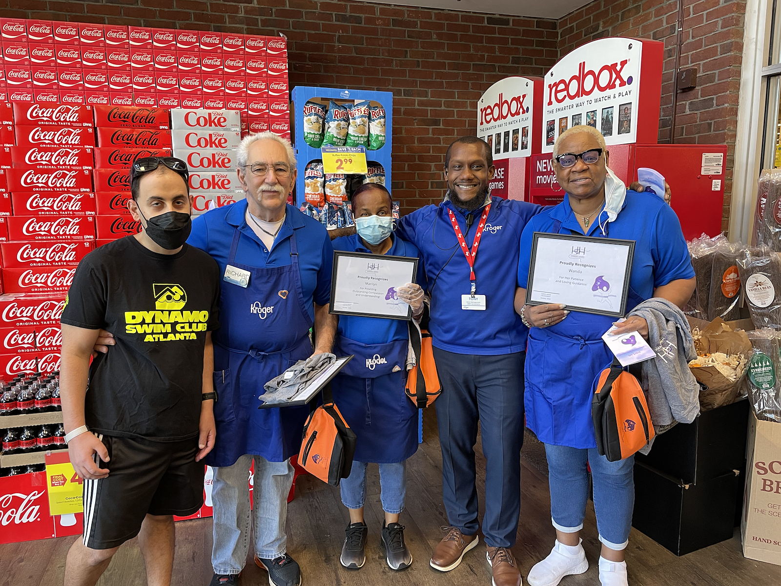 Acknowledging Kroger staff that mentor our individuals!