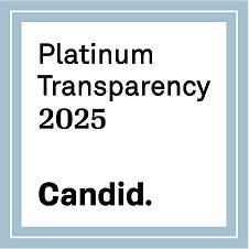We earned Candid's Platinum Seal of Transparency which builds trust with donors.