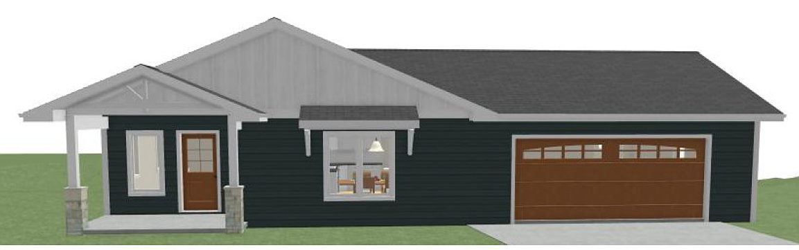 This is the house the South Central students are building.