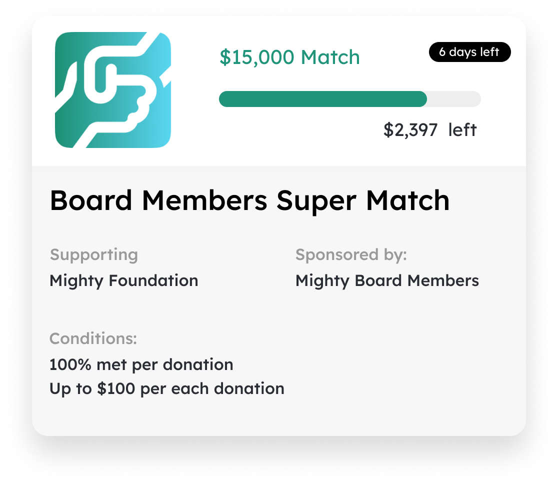 nonprofit matching grants tool