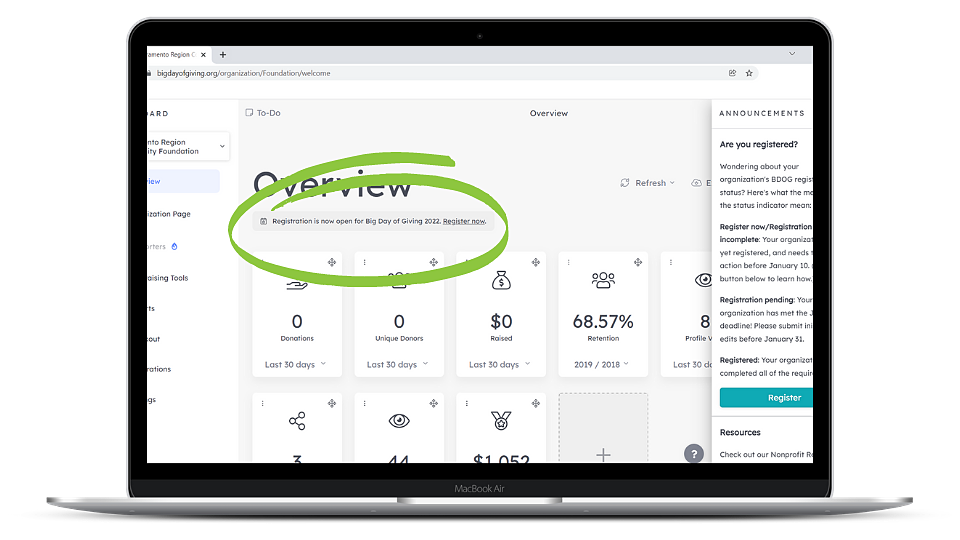 Register Big Day of Giving 2024