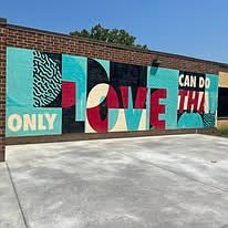 May be an image of brick wall and text that says 'LOVE CAN CANDO DO THA ONLY'